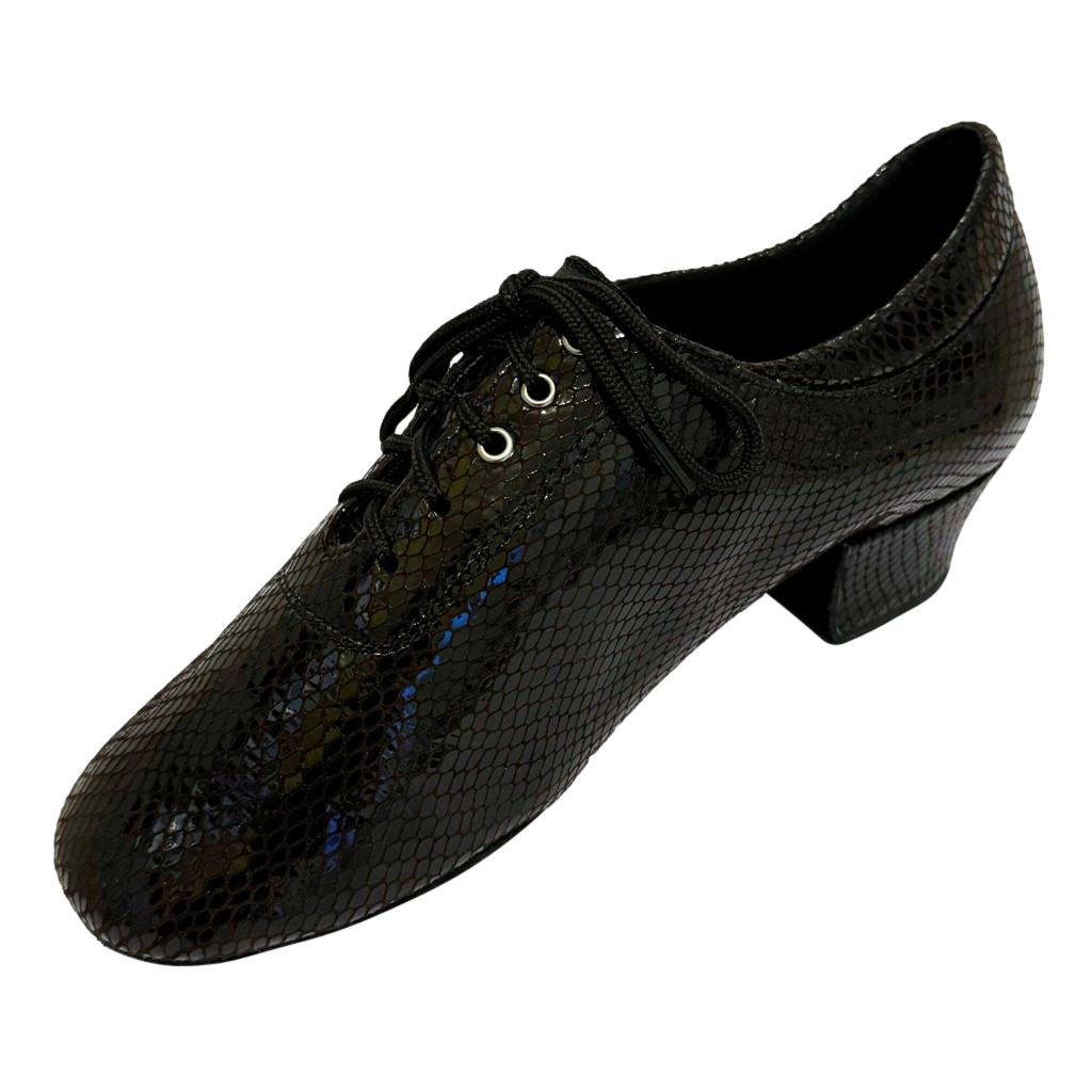 Practice Dance Shoes, 1205 Flexi, Leather Black Rhombus