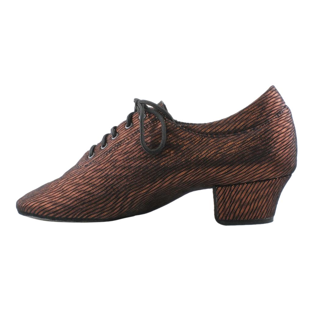 Galex 1205 Flexi, Leather, Black with Bronze, Practice Dance Shoes