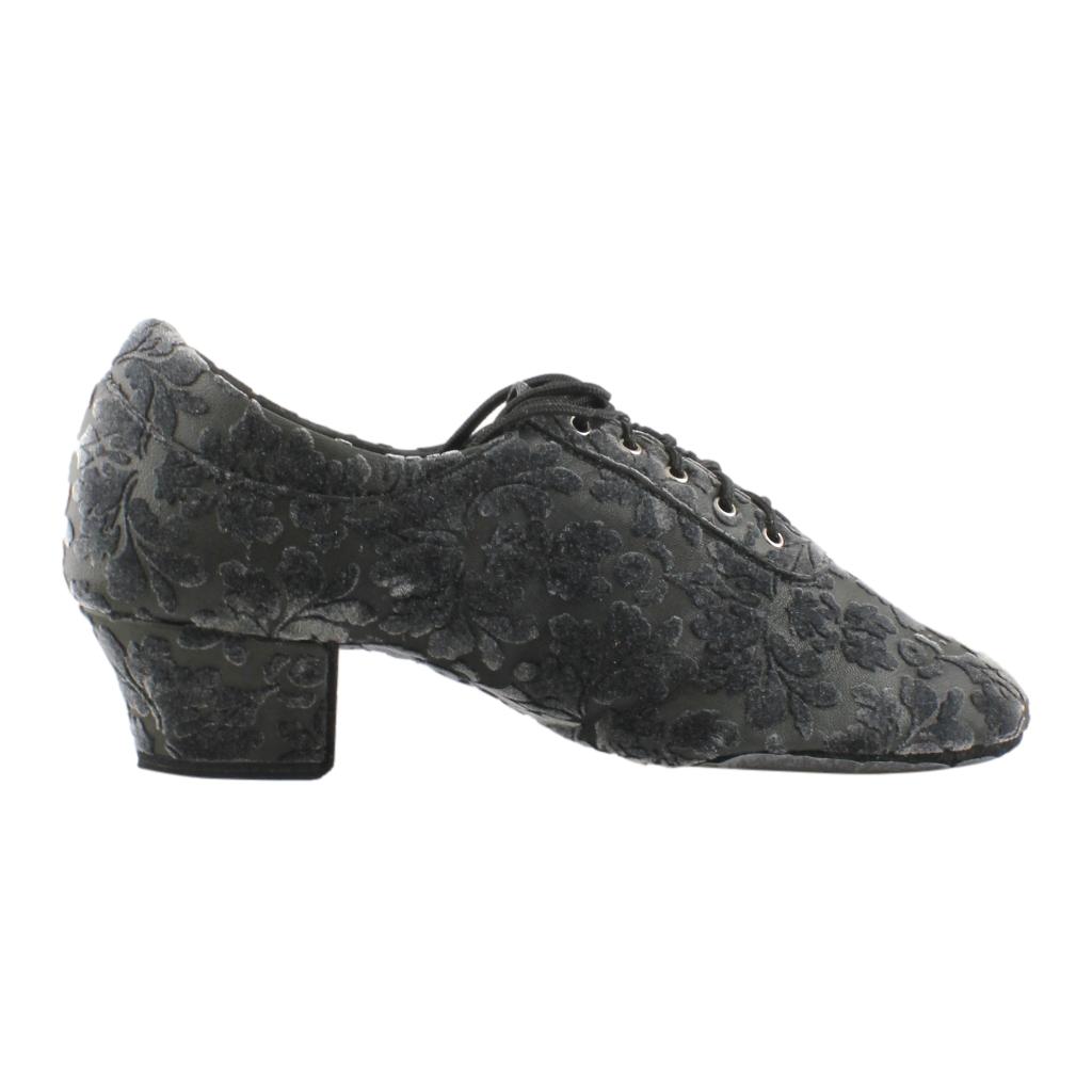Galex 1205 Flexi, Velour Flowers, Leather, Practice Dance Shoes