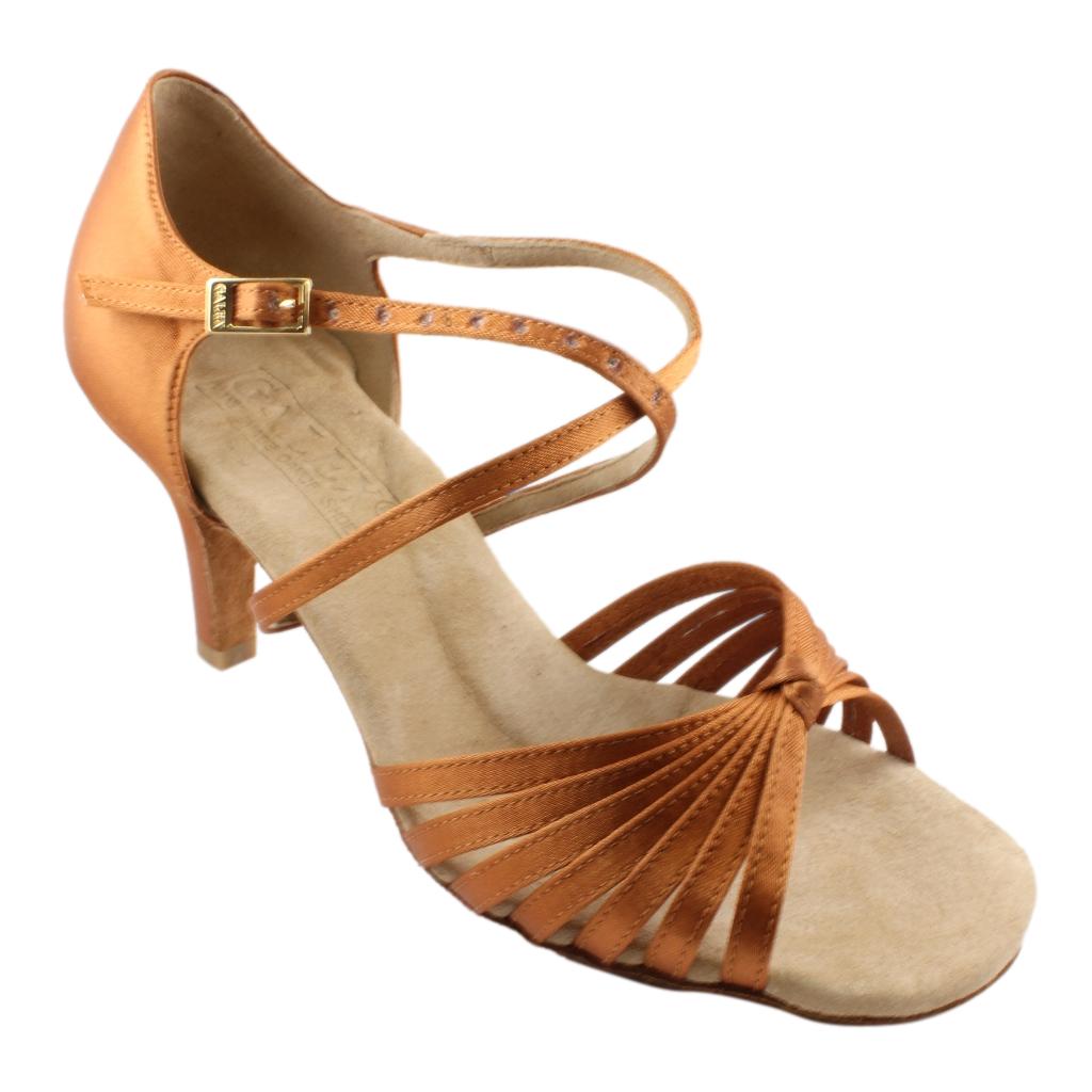Galex 2215 Irina, Heel 7cm Slim, New Cedar Satin, Women's Latin Dance Shoes