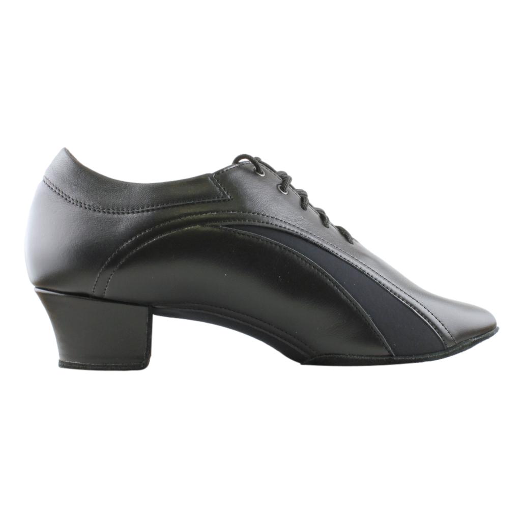 Galex 1212 Fernando, Black Leather & Neoprene, Men's Latin Dance Shoes