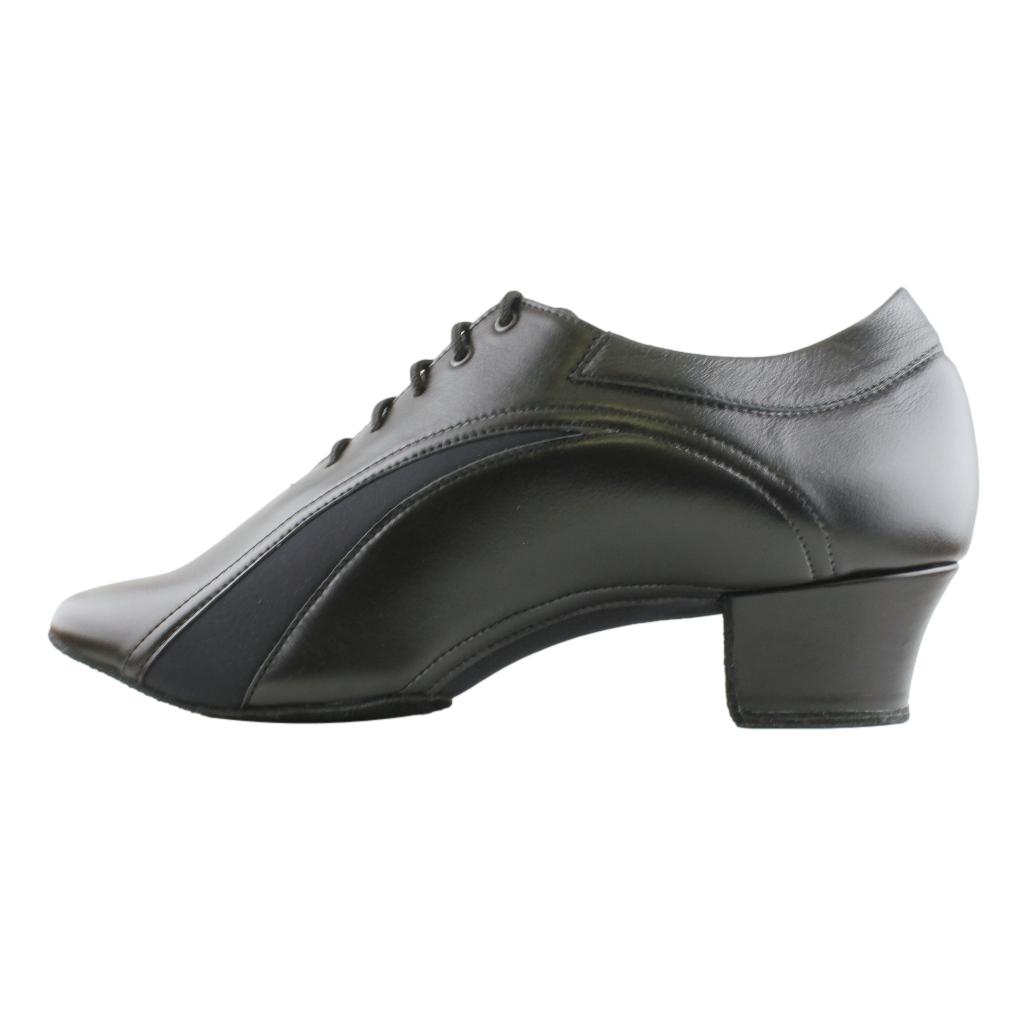 Galex 1212 Fernando, Black Leather & Neoprene, Men's Latin Dance Shoes