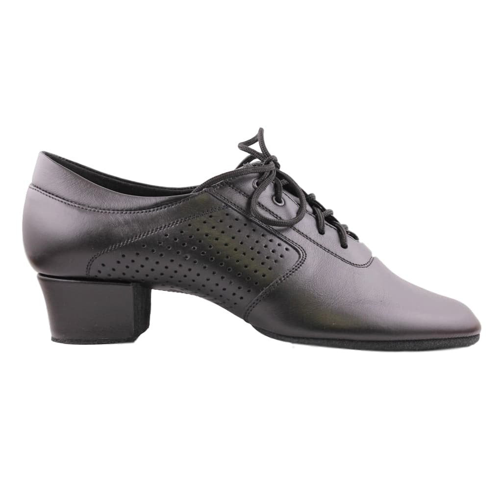 Galex Latin Dance Shoes for Boys, Model 1205 Galex Flexi, Black Leather