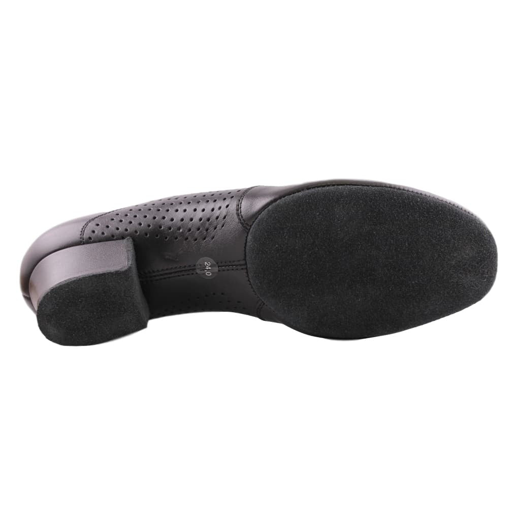 Galex Latin Dance Shoes for Men, Model: Flexi 1205, Black Leather