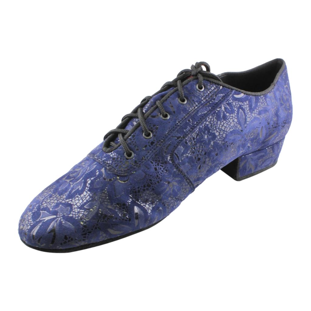 Galex 1109 Oxford Flexi M, Navy Blue Lace Leather, Men's Smooth Dance Shoes
