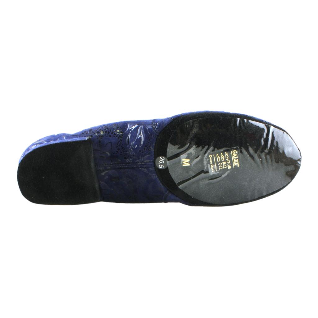 Galex 1109 Oxford Flexi M, Navy Blue Lace Leather, Men's Smooth Dance Shoes