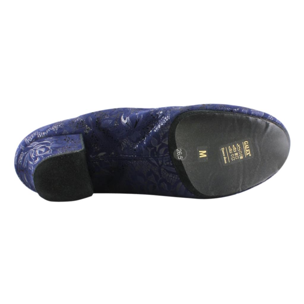 Galex 1205 Flexi, Navy Blue Lace, Leather, Practice Dance Shoes
