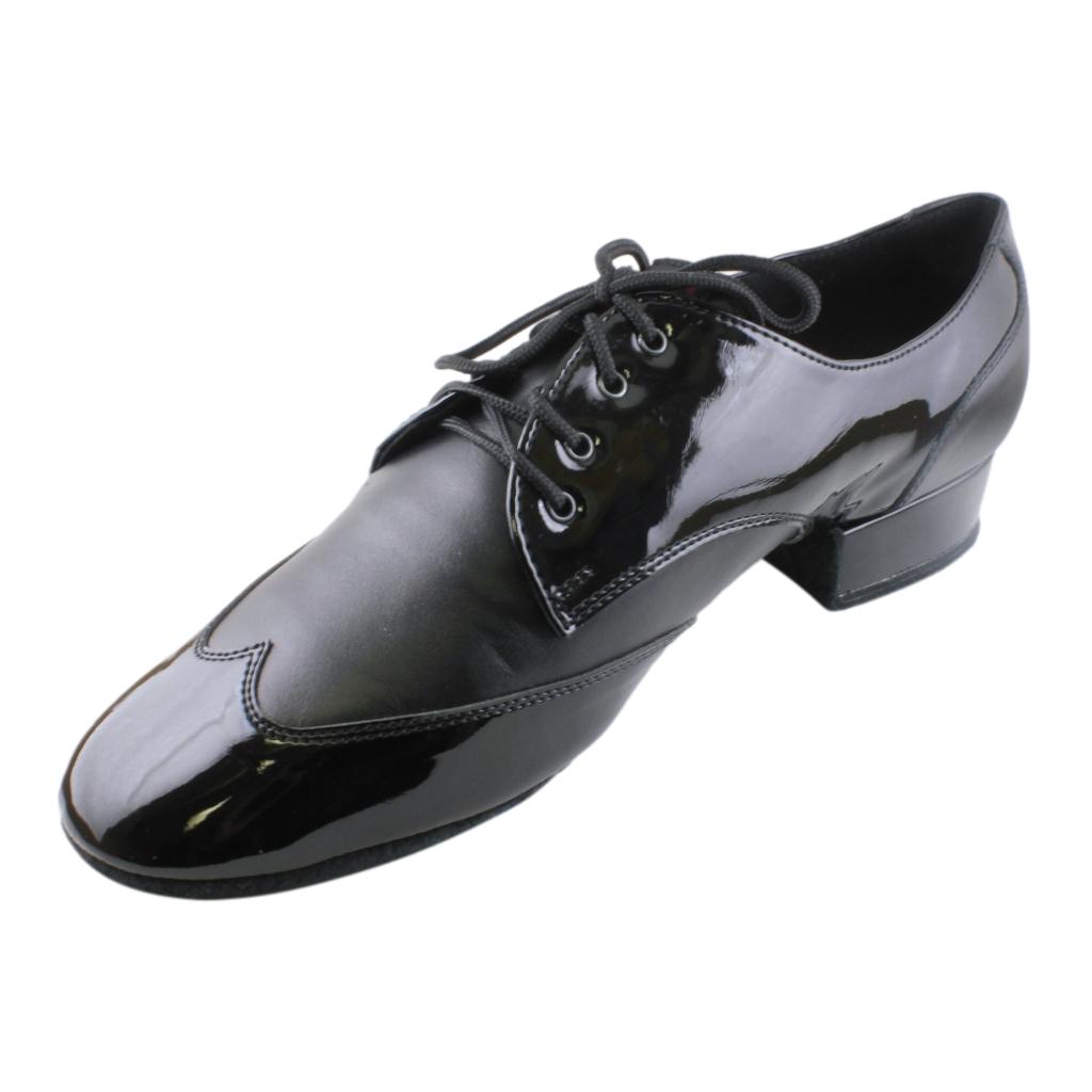 Galex 1114 Pino, Black Patent Leather & Leather, Men's Smooth Dance Shoes
