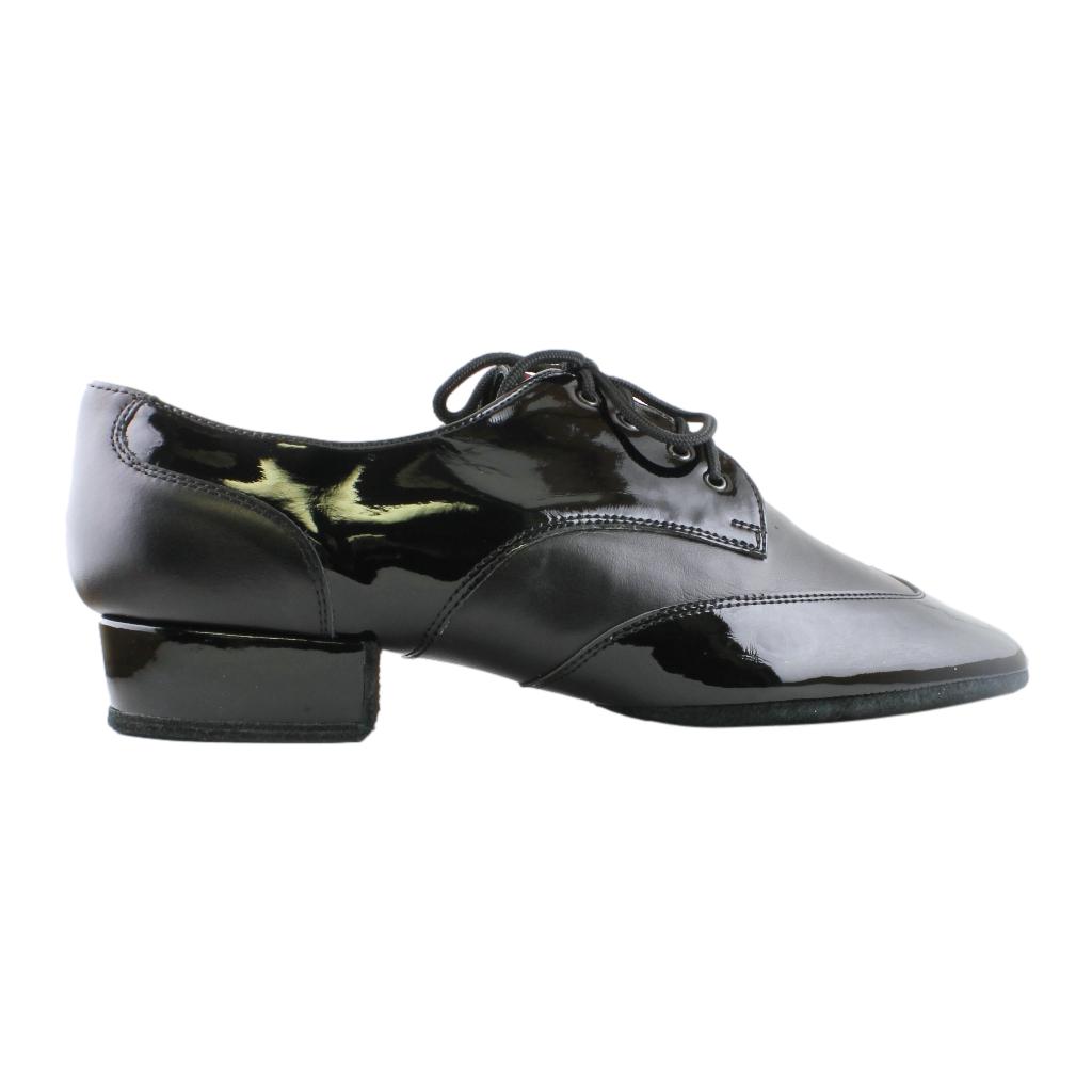 Galex 1114 Pino, Black Patent Leather & Leather, Men's Smooth Dance Shoes