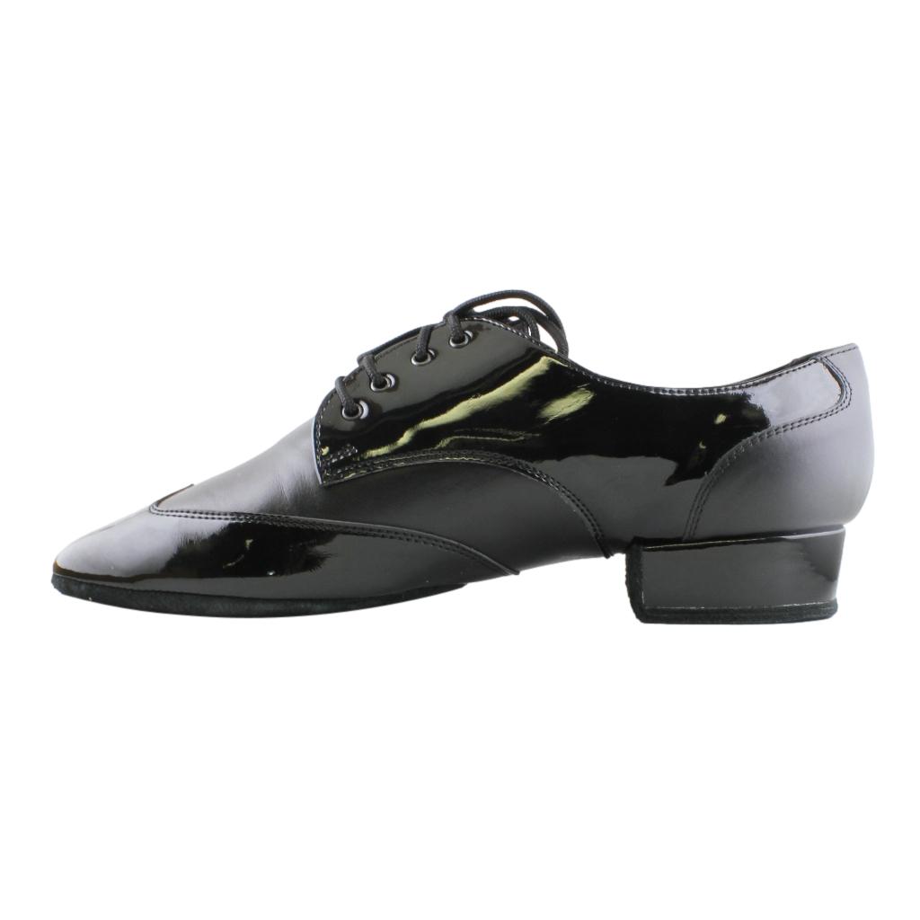 Galex 1114 Pino, Black Patent Leather & Leather, Men's Smooth Dance Shoes