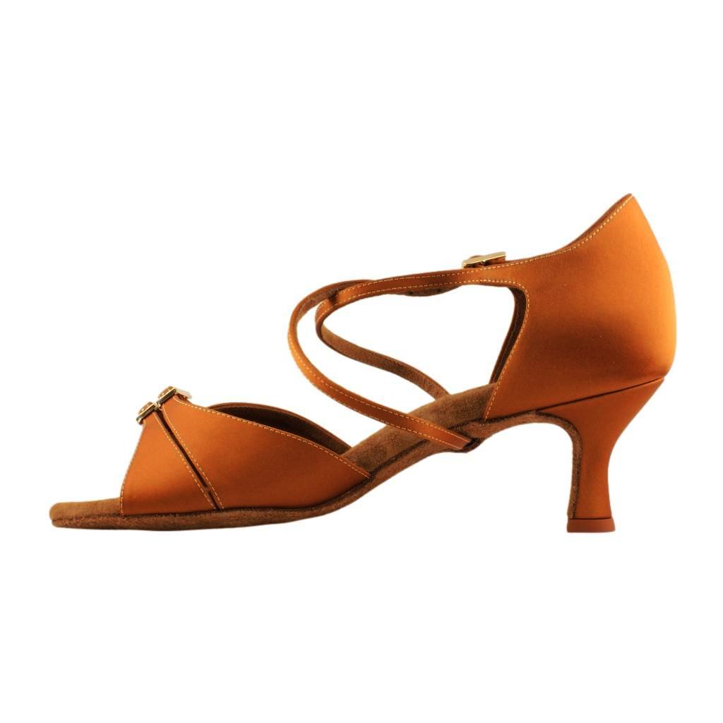 Galex 2274 Tatiana, Heel 6cm Flare W, Cedar Satin, Women's Latin Dance Shoes
