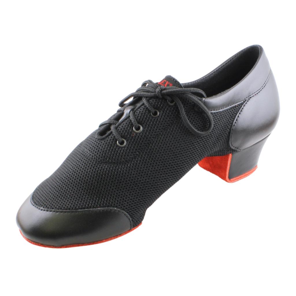 Galex 4000 Vento, Black Leather & Mesh, Red Sole, Practice Dance Shoes