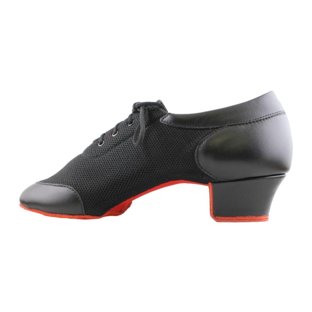 Galex 4000 Vento, Black Leather & Mesh, Red Sole, Practice Dance Shoes