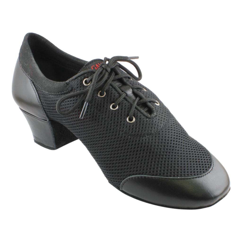 Galex 4000 Vento, Black Split Sole, Black Leather Mesh, Practice Dance Shoes