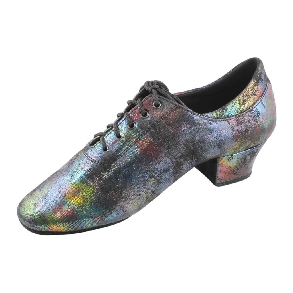 Galex 1205 Flexi, Abstract Oil, Leather, Practice Dance Shoes