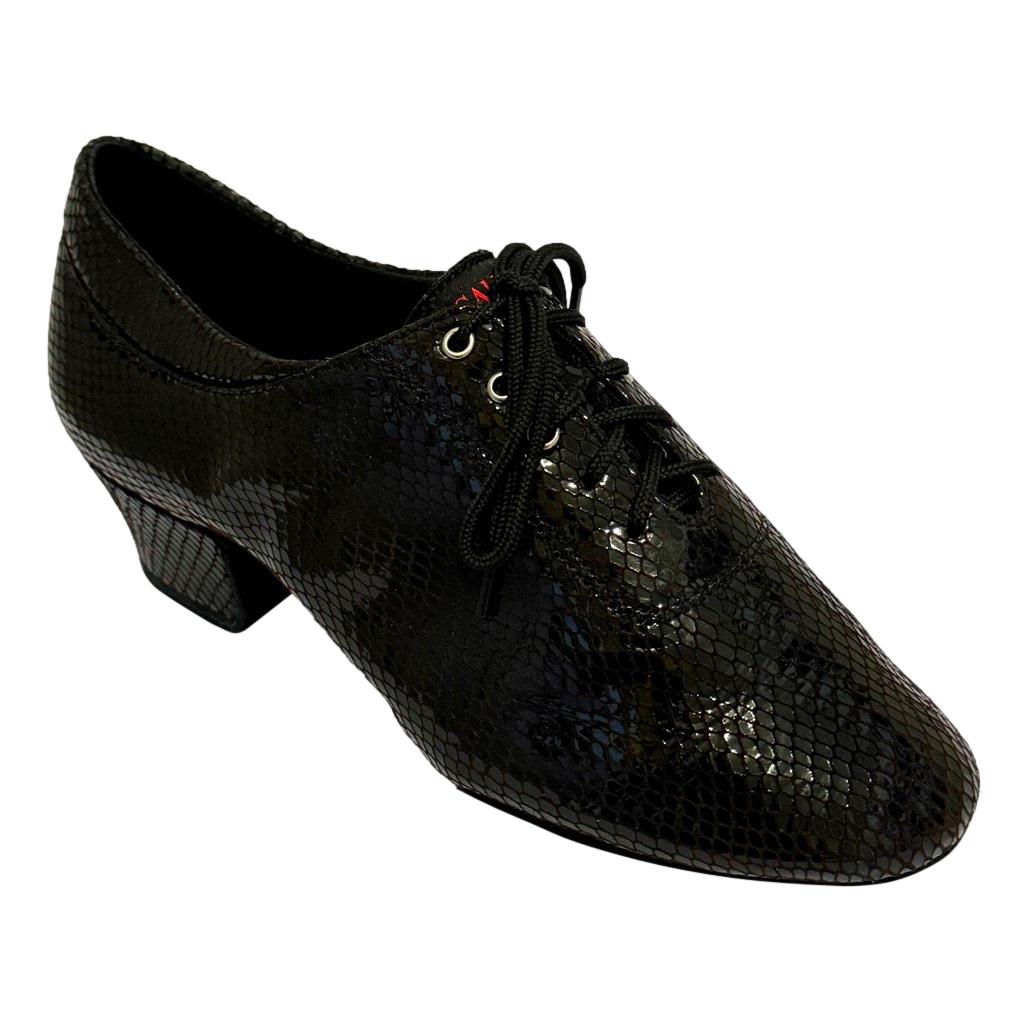Galex 1205 Flexi, Black Rhombus, Leather, Practice Dance Shoes
