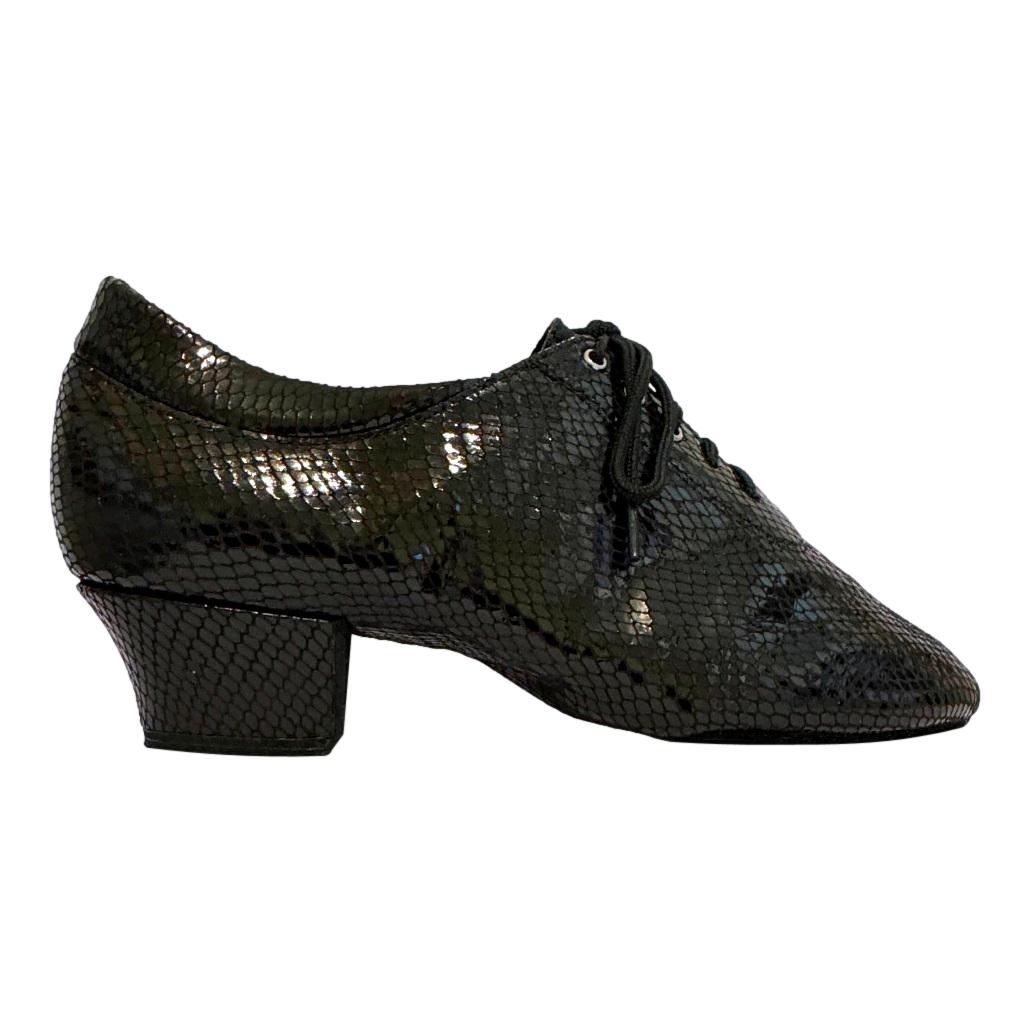 Galex 1205 Flexi, Black Rhombus, Leather, Practice Dance Shoes