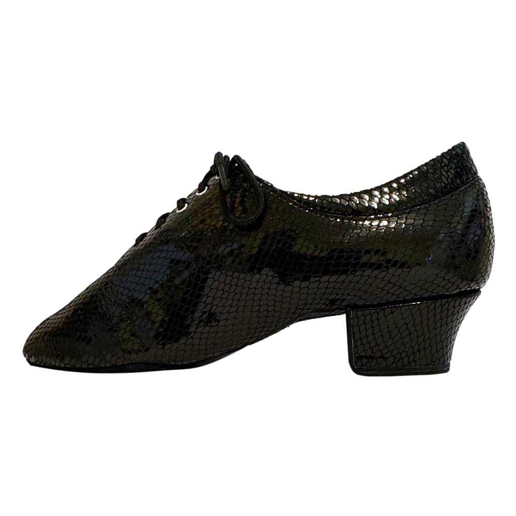 Practice Dance Shoes, 1205 Flexi, Leather Black Rhombus