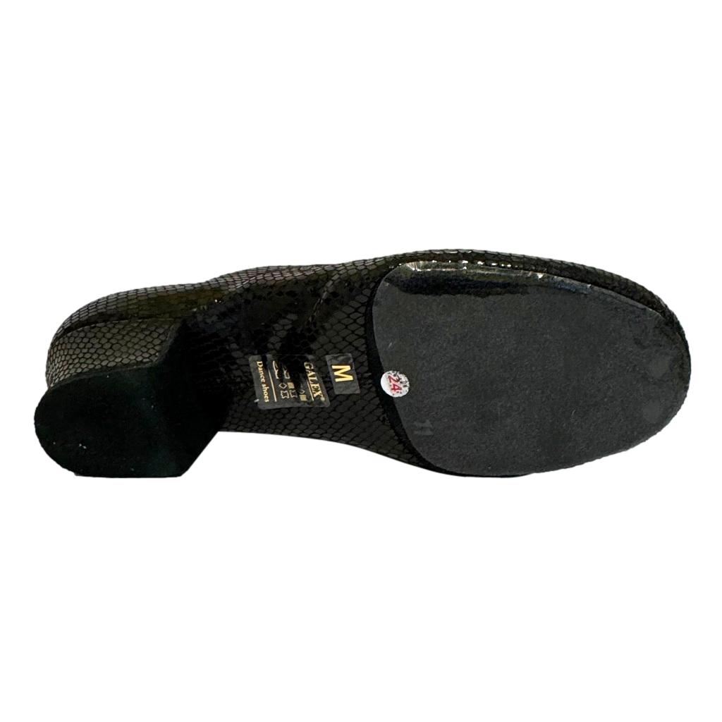 Galex 1205 Flexi, Black Rhombus, Leather, Practice Dance Shoes