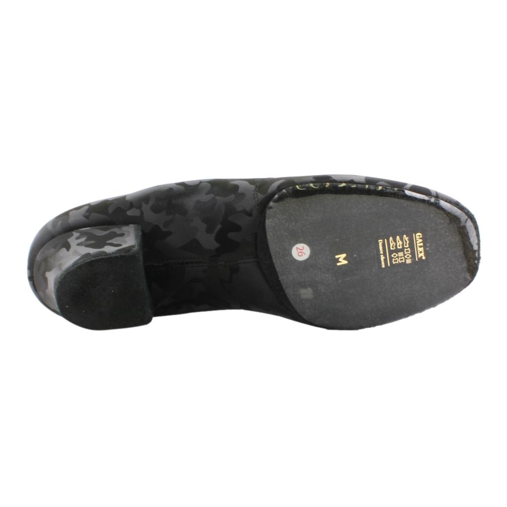 Galex 1205 Flexi, Military Black, Leather, Practice Dance Shoes
