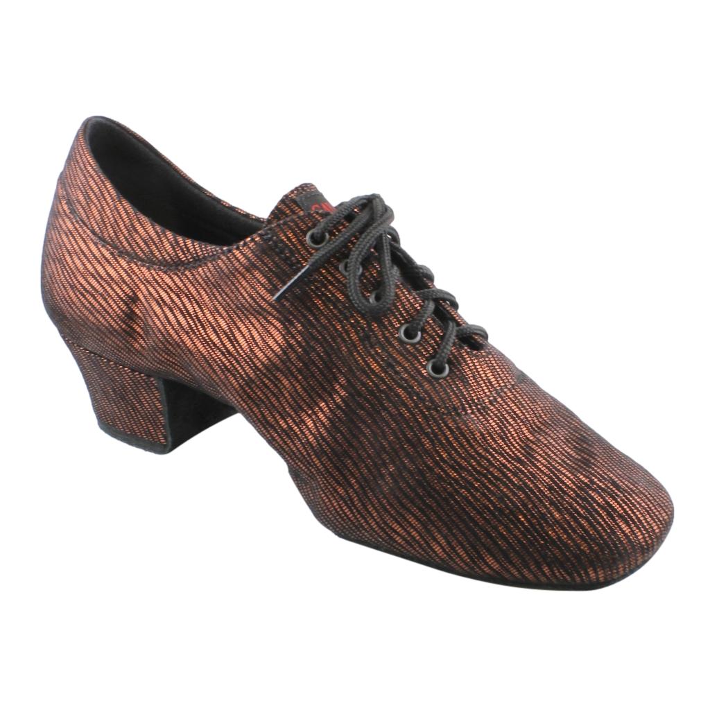 Galex 1205 Flexi, Leather, Black with Bronze, Practice Dance Shoes