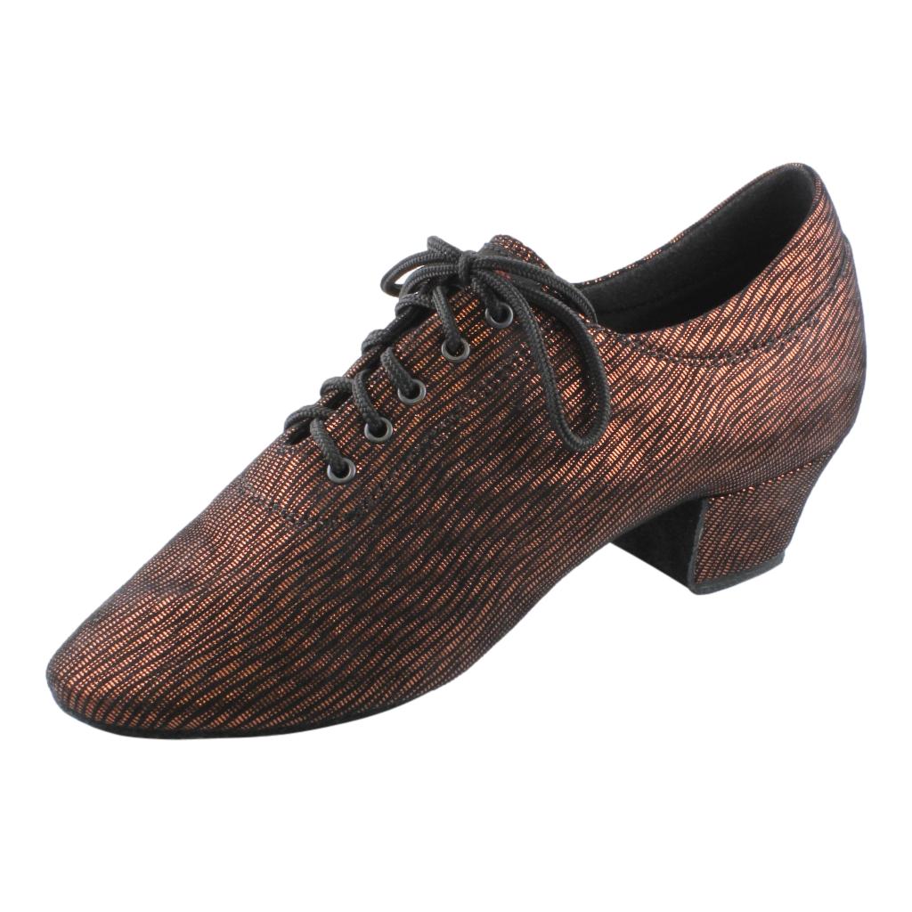 Galex 1205 Flexi, Leather, Black with Bronze, Practice Dance Shoes