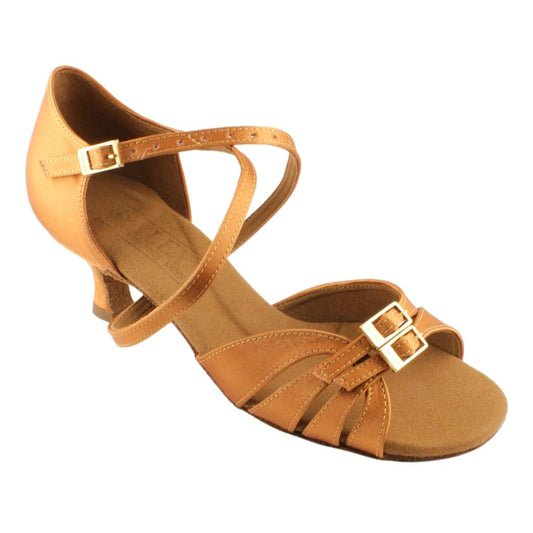 Galex 2274 Tatiana, Heel 5cm Flare W, Gold Cedar, Women's Latin Dance Shoes