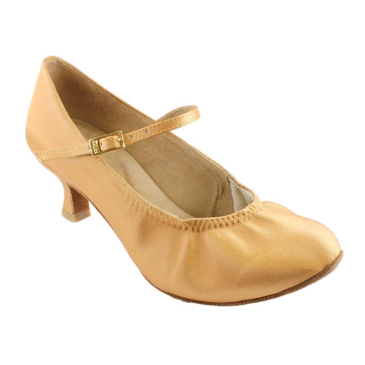 Galex 6621 Natali-N, Heel 5cm Flare W, Tan, Women's Standard Dance Shoes