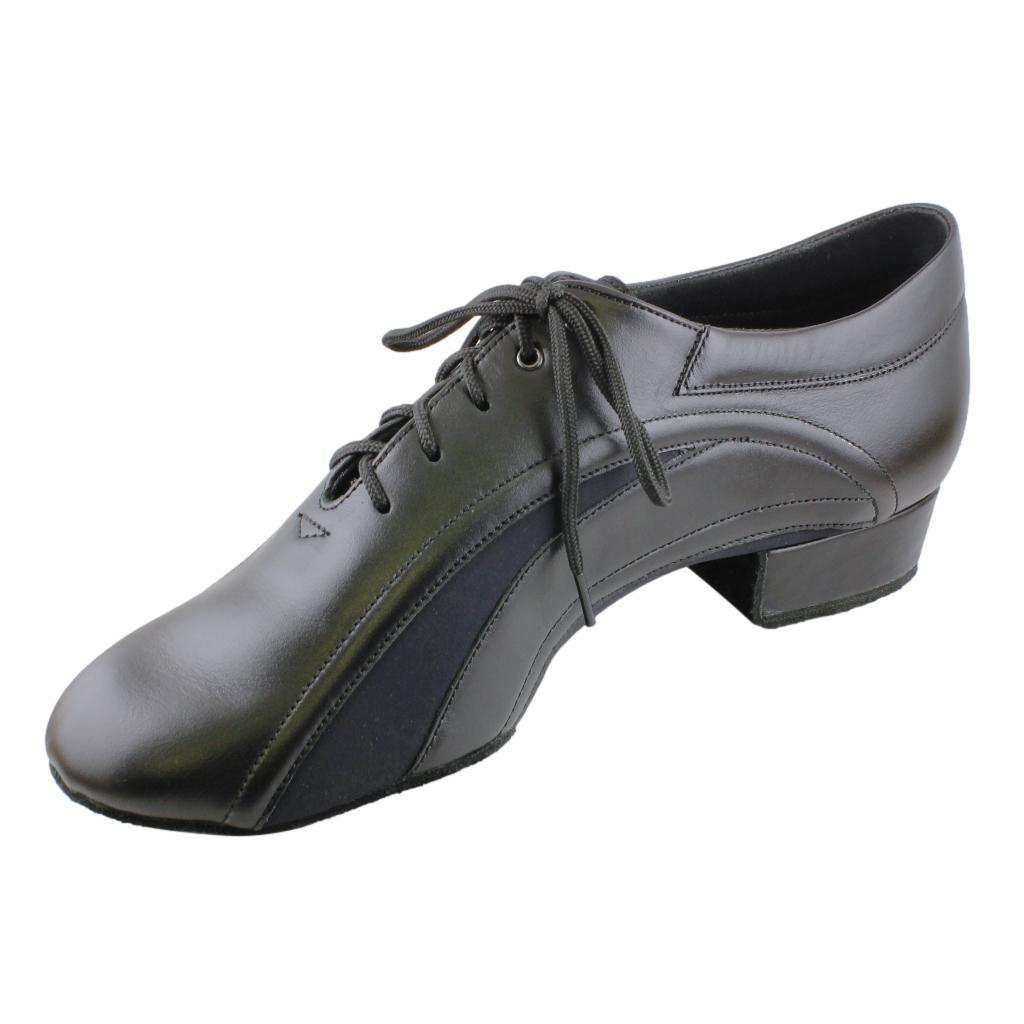 Galex 1116 Fernando, Black Leather & Neoprene, Men's Smooth Dance Shoes