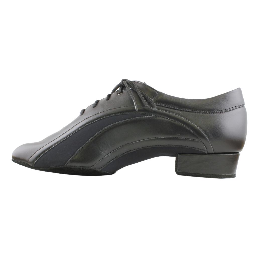 Galex 1116 Fernando, Black Leather & Neoprene, Men's Smooth Dance Shoes