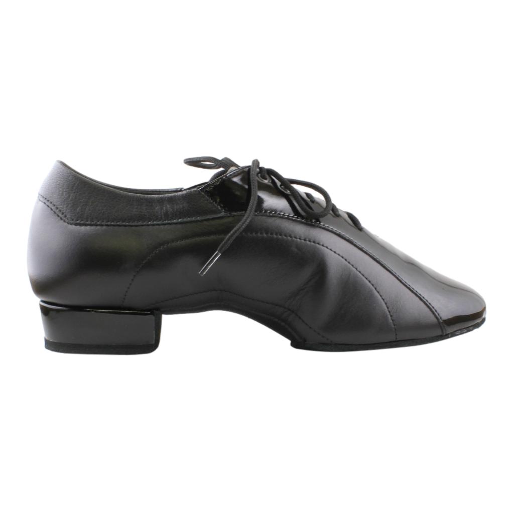 Galex 1115 Franco, Black Leather & Patent Leather, Men's Smooth Dance Shoes