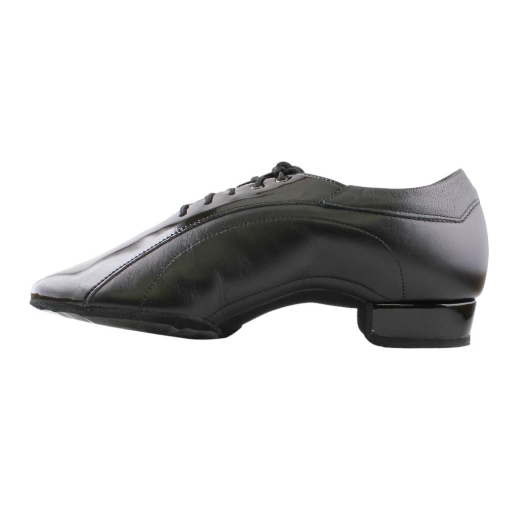 Galex 1115 Franco, Black Leather & Patent Leather, Men's Smooth Dance Shoes