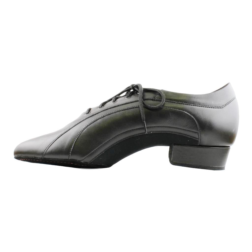 Galex American Smooth Dance Shoes for Men, Model 1115 Franco, Black Leather