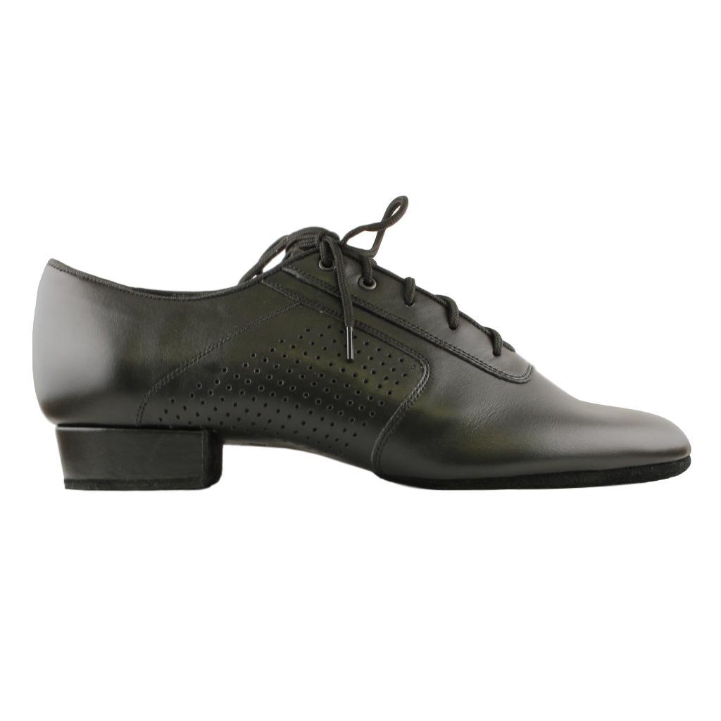 Galex 1109 Oxford Flexi M, Black Leather, Boys' Smooth Dance Shoes