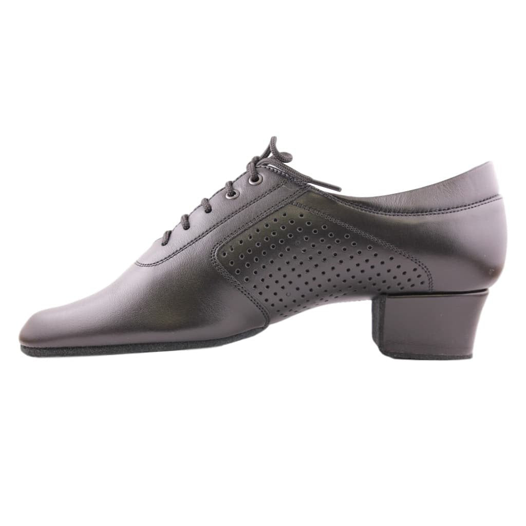 Galex Latin Dance Shoes for Boys, Model 1205 Galex Flexi, Black Leather