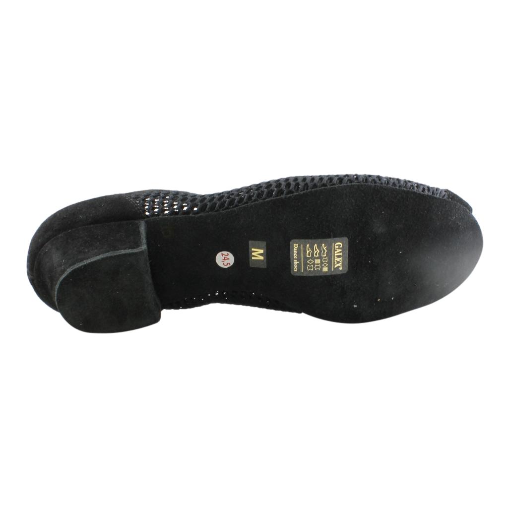 Galex Raspiro, Black Mesh & Suede, Practice Dance Shoes