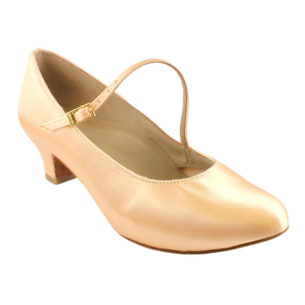 Galex 6601 Premium P, Cuban Heel. Tan, Women's Standard Dance Shoes,