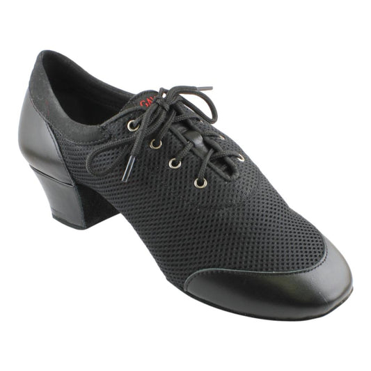Galex 4000 Vento, Black Split Sole, Black Leather Mesh, Practice Dance Shoes