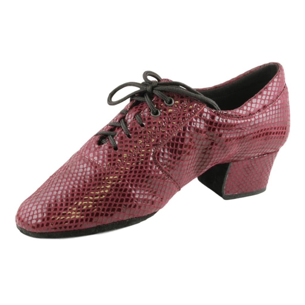 Galex Practice Dance Shoes for Women, Model 1205 Flexi, Satin Vine Rhomb